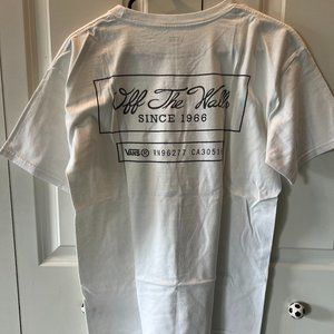 Vans White Tshirt M
